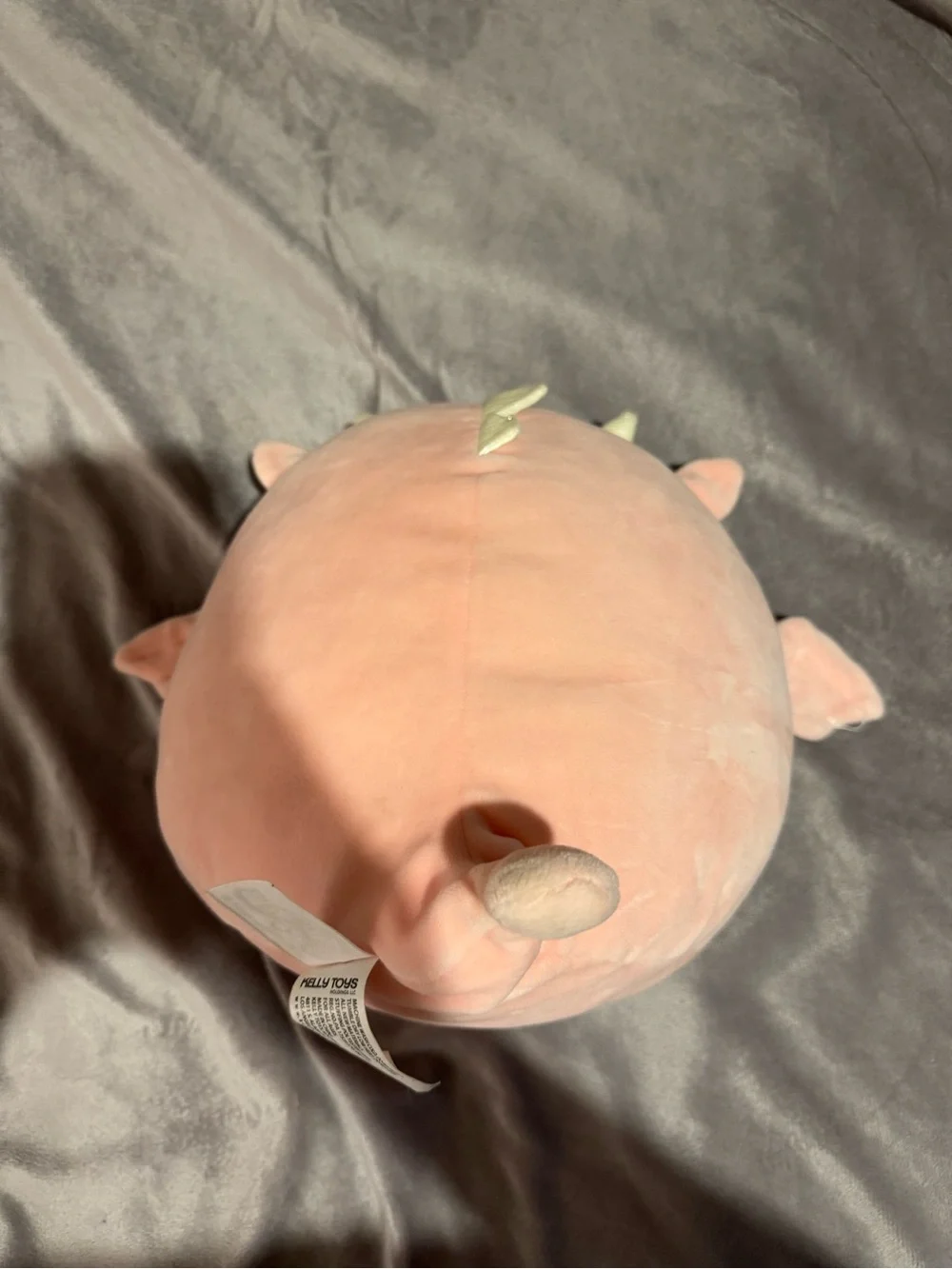 Squishmallows Pink Dragon with Red Heart and Shiny Belly